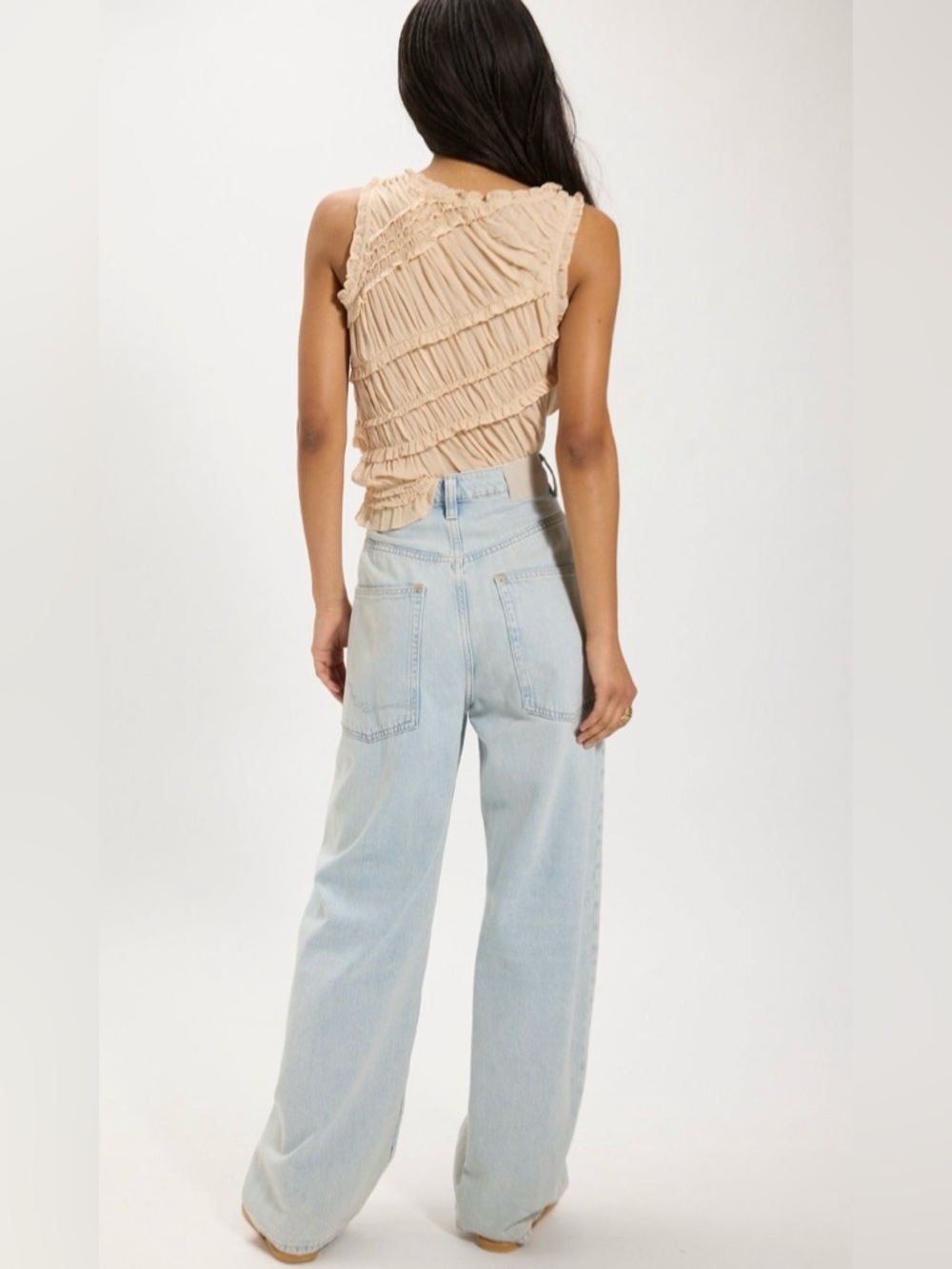 We the Free Truro Baggy Puddled Jeans NWOT beach please - Picture 2 of 6